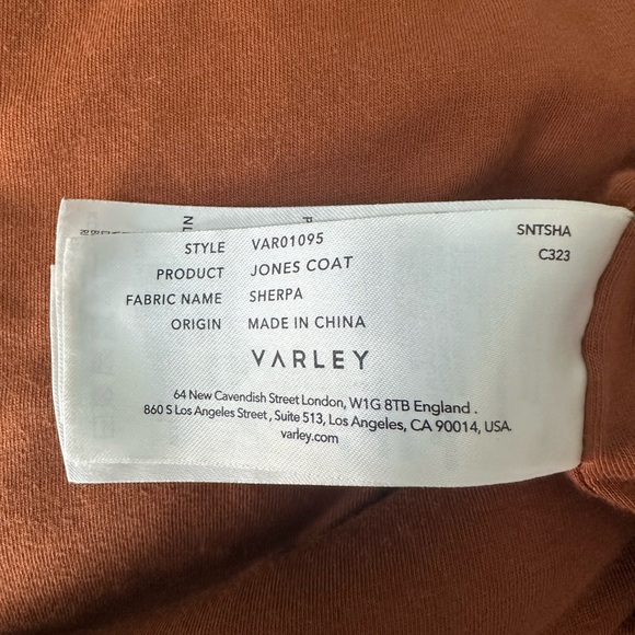 Varley Rust Teddy Jacket - Picture 5 of 6
